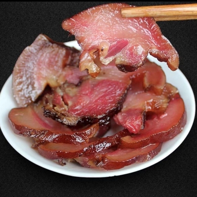 四川特产农家柴火烟熏腊猪脸肉正宗腊...