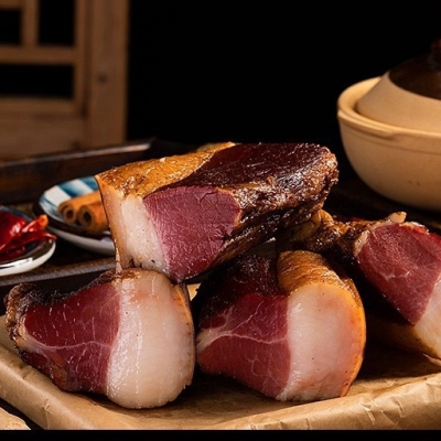 《后腿肉》贵州烟熏农家土猪腊肉后腿...
